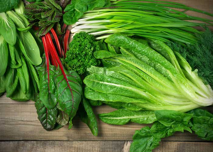 جلوگیری از سرطان سینه سبزیجات سبز برگ