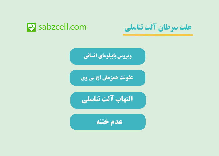علت سرطان آلت تناسلی