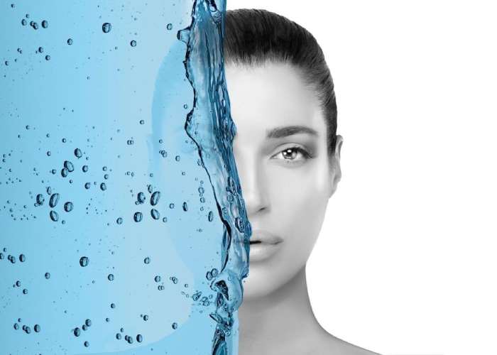 تاثیر آب بر لایه های پوستی